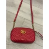Gucci marmont red camera bag