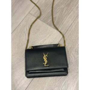 Ysl Sunset Medium Top-Handle Crossbody Bag with Chain