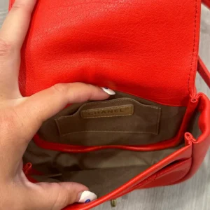 Alternative view of Chanel Red Calfskin shoulder bag