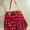 Louis Vuitton Monogram Graffiti Neverfull GM Fuchsia Ladies Tote Bag pink