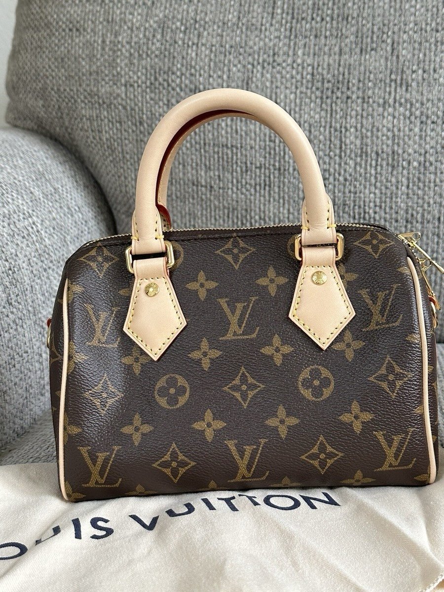 Brand New LOUIS VUITTON Speedy Bandoulière 20 Noir Strap M45957 with Receipt - Image 2