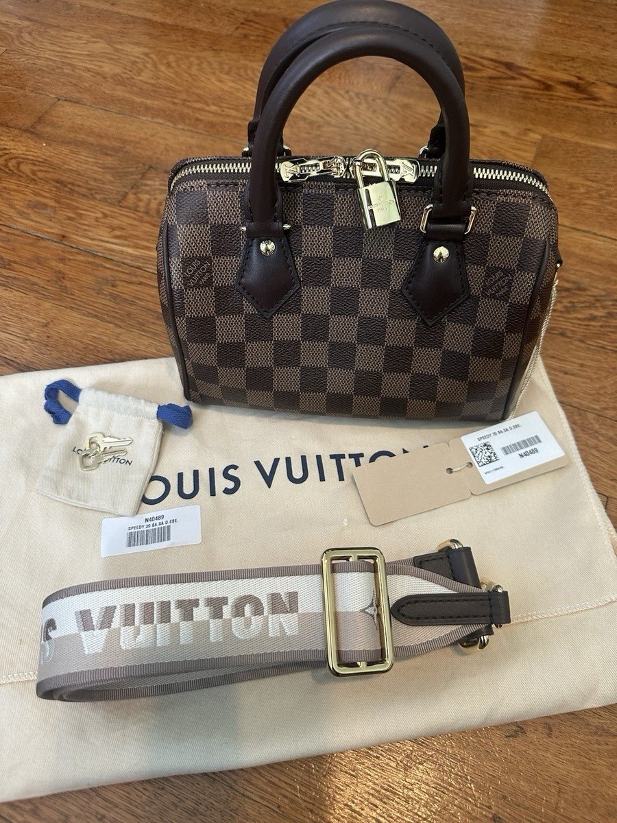 Louis Vuitton Speedy Bandouliere Bag Damier Ebene 20