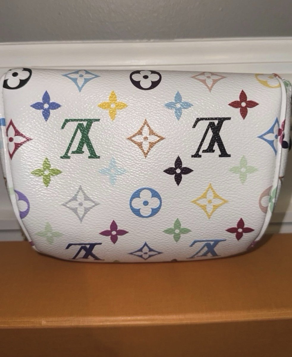 Louis Vuitton x Takashi Murakami Mini Bumbag in White Multicolor Monogram Canvas - Image 3