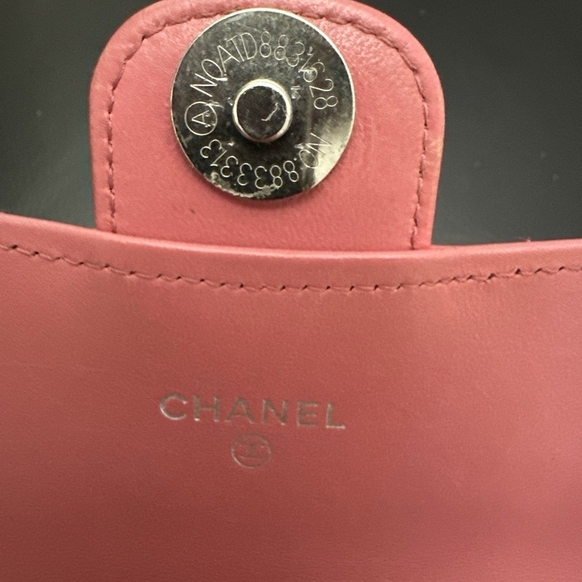 CHANEL Long Zippy Wallet-Pink Lambskin Leather. With Box, Dust Cover And Cards - Image 5