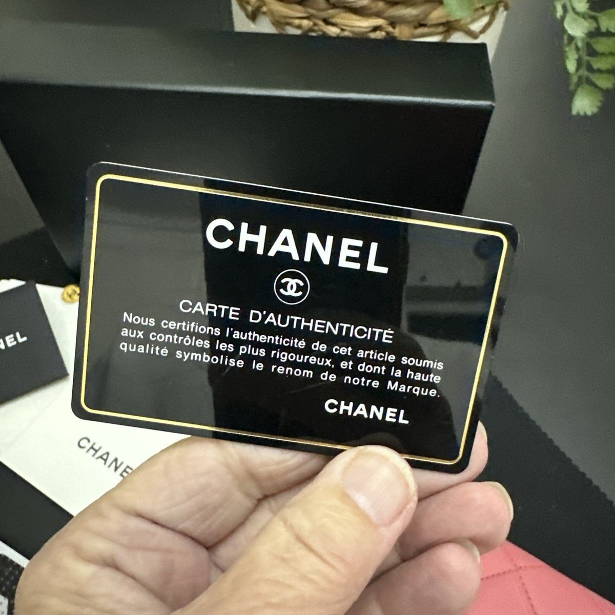 CHANEL Long Zippy Wallet-Pink Lambskin Leather. With Box, Dust Cover And Cards - Image 12