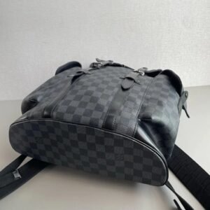 Alternative view of Louis Vuitton Christopher Black Coated Canvas Damier Backpack
