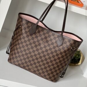 Alternative view of Louis Vuitton Neverfull MM Damier Ebene Rose Ballerine