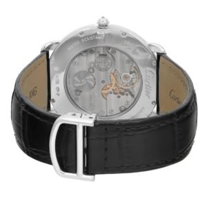 Alternative view of Cartier Ronde Louis 42mm 18K White Gold Diamond White Dial Men Watch WR007002