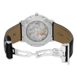 Cartier Ronde Louis 42mm 18K White Gold Diamond White Dial Men Watch WR007002