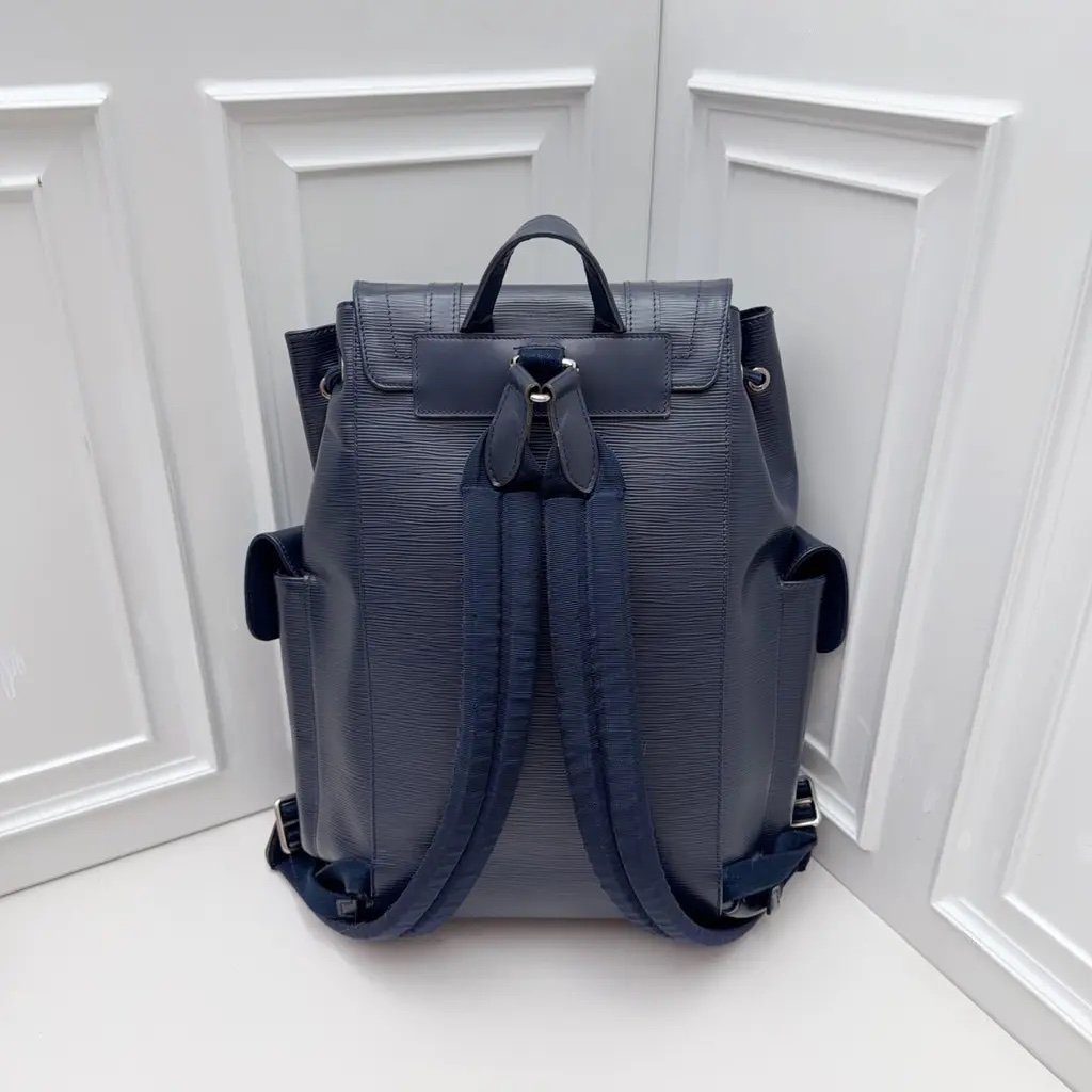 Louis Vuitton Navy Blue Epi Leather Backpack