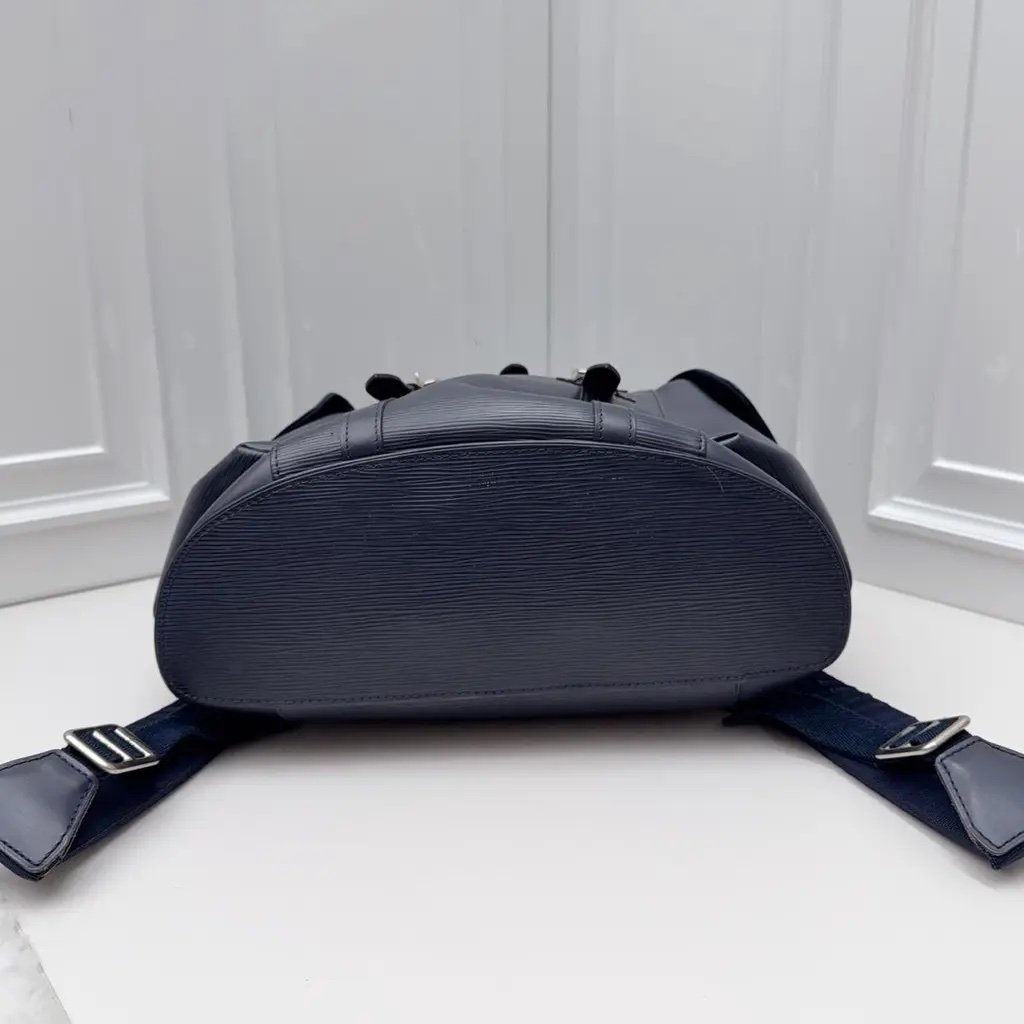 Louis Vuitton Navy Blue Epi Leather Backpack - Image 5
