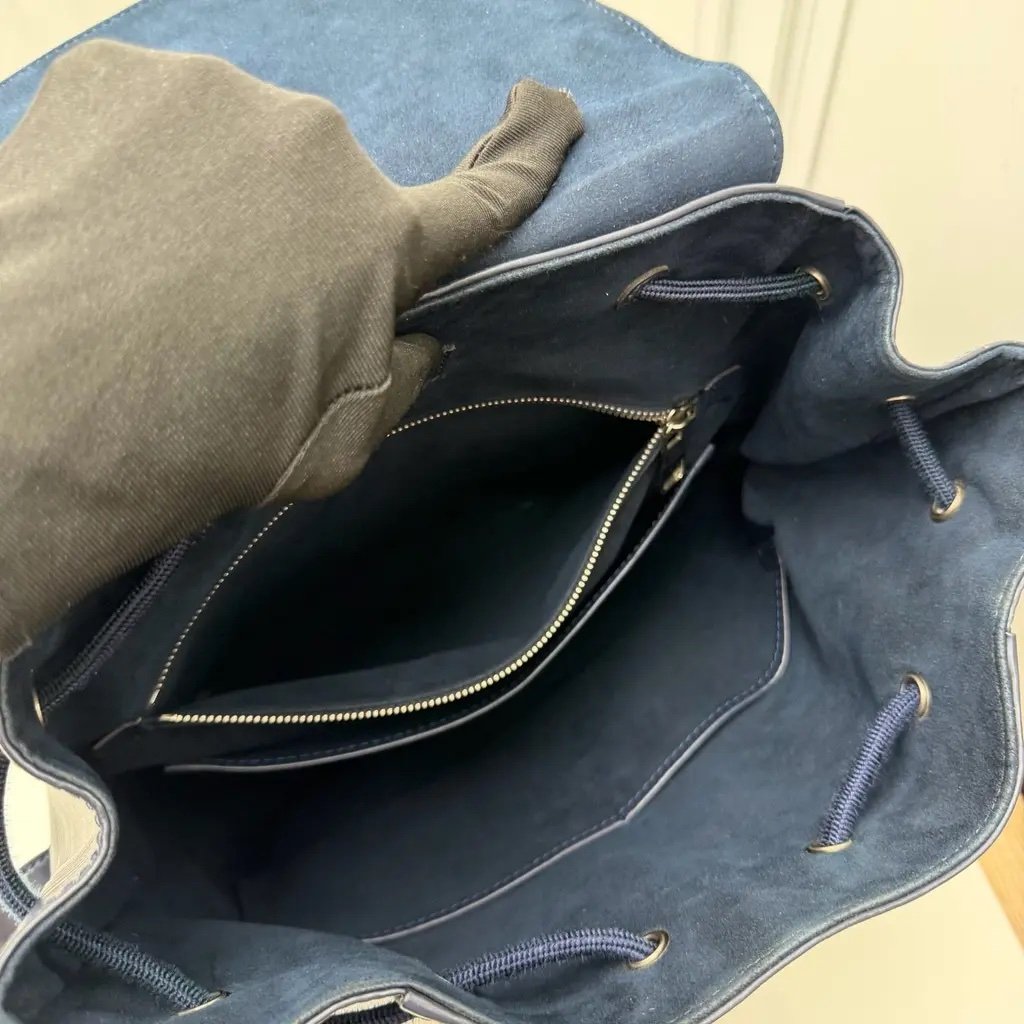 Louis Vuitton Navy Blue Epi Leather Backpack - Image 3