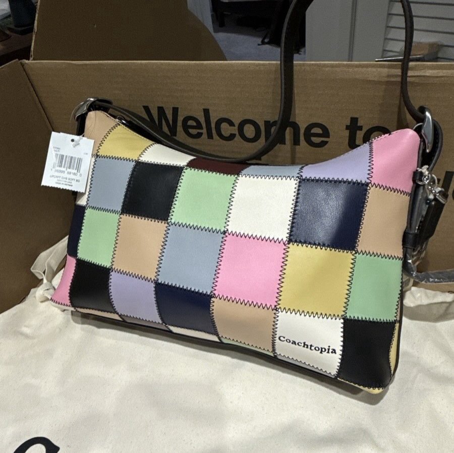 Coach Coachtopia Alter Ego Slouchy Shoulder Bag Multi Pink