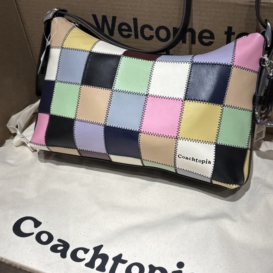 Coach Coachtopia Alter Ego Slouchy Shoulder Bag Multi Pink - Image 9