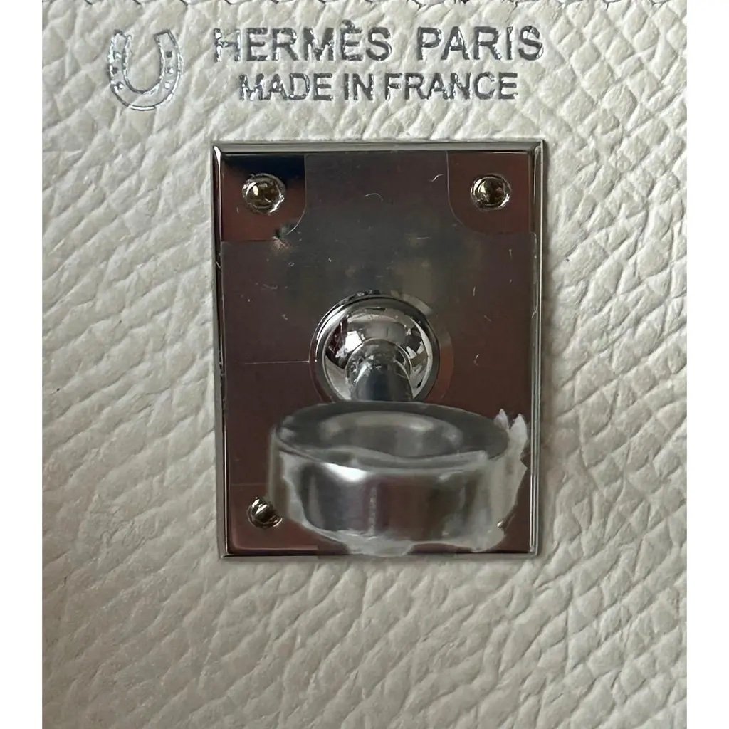 Hermes Kelly mini leather handbag - Image 6