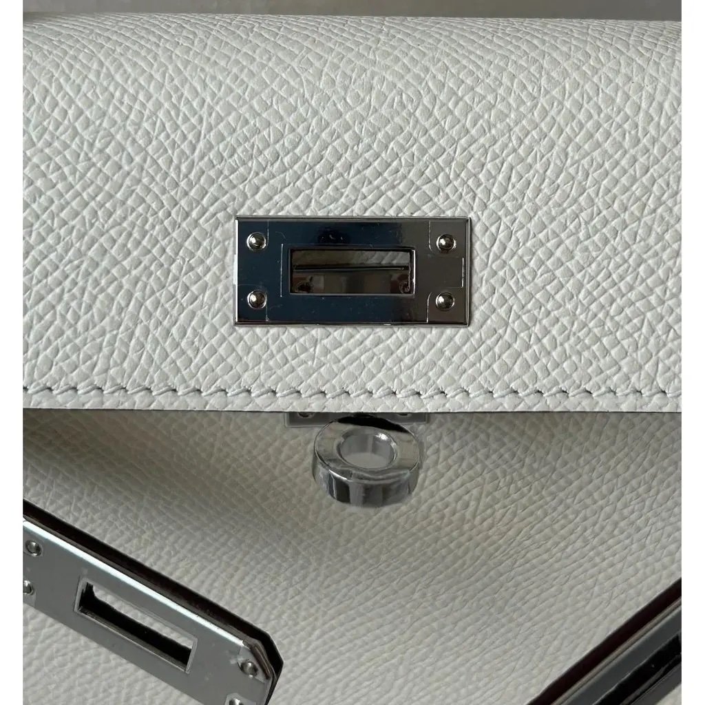 Hermes Kelly mini leather handbag - Image 3