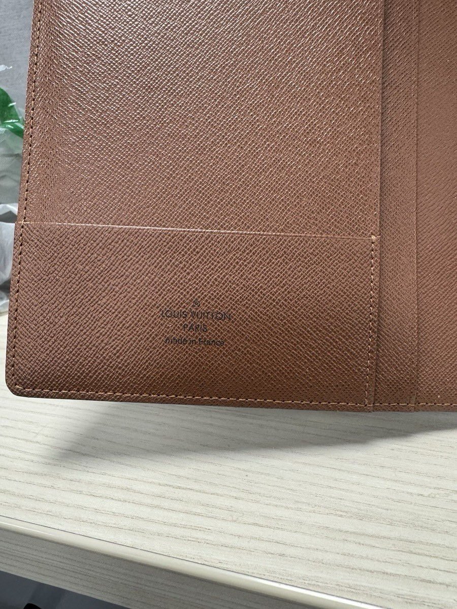 Louis Vuitton GM Large Ring Agenda Cover Monogram Brown Authentic w/ Dust Bag - Image 7