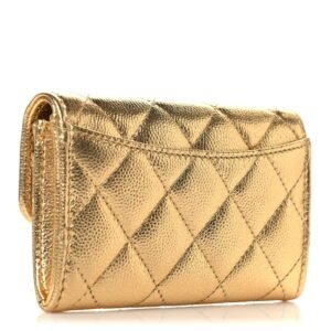 Alternative view of Chanel  Card Holder caviar light gold