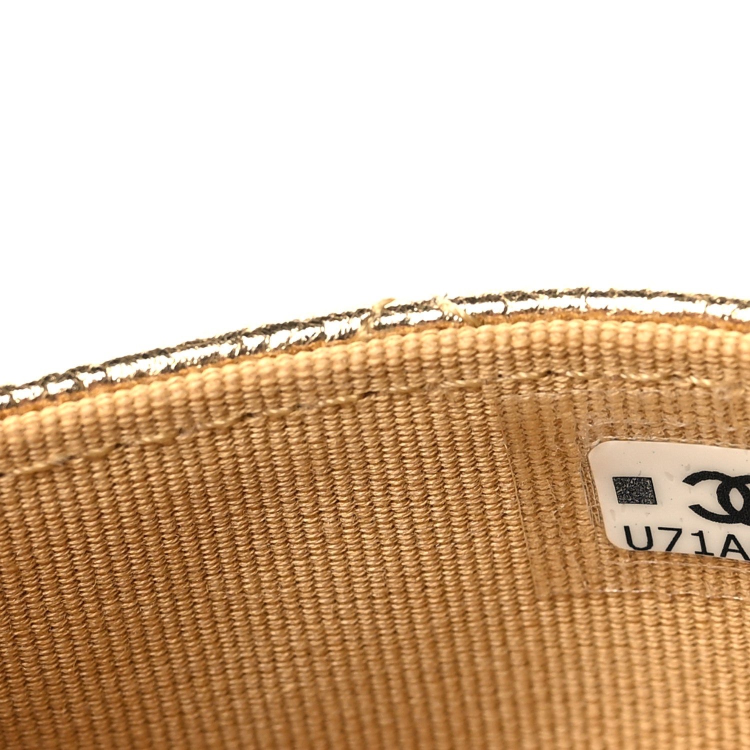 Chanel Card Holder caviar light gold - Image 6
