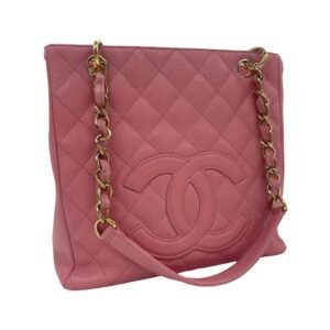 Chanel Petite Shopping Tote leather handbag
Very good condition
Pink, Leather - Image 14