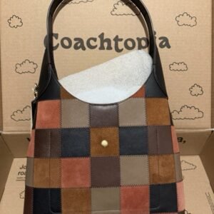 Coachtopia Alter/Ego Brooklyn Shoulder Bag 28 Black/Clay Multi Brand New - Image 5