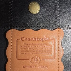 Coachtopia Alter/Ego Brooklyn Shoulder Bag 28 Black/Clay Multi Brand New - Image 6