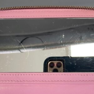 Authentic CHANEL Bubblegum Pink Sweet Heart Vanity Case with Chain Strap 23P - Image 7
