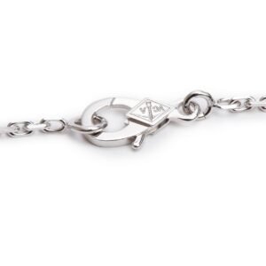 18k White Gold Diamond Magic Alhambra Long Necklace, 1 Motif - Image 3