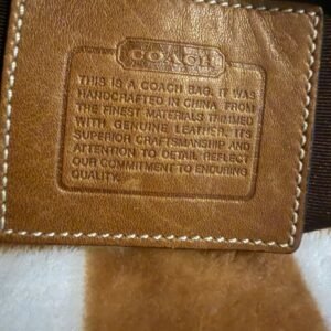 Coach Soho Signature Mini Drawstring Bucket
Bag Wristlet Pouch RARE Vintage Y2K - Image 4