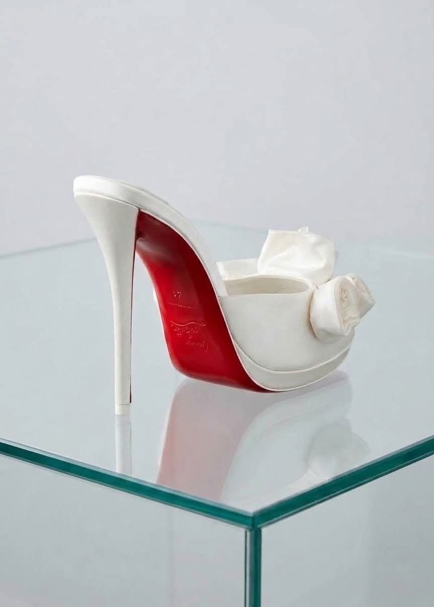 Mere Lachaise Mule
120 mm Mules - Crepe satin - Ivory - Women - Image 7