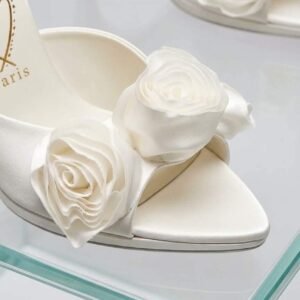Mere Lachaise Mule
120 mm Mules - Crepe satin - Ivory - Women - Image 6