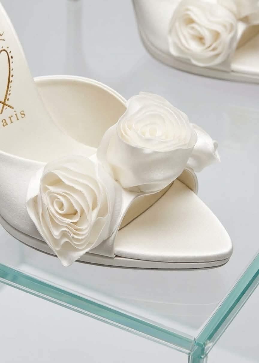 Mere Lachaise Mule
120 mm Mules - Crepe satin - Ivory - Women - Image 6