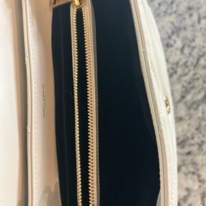 Saint Laurent YSL Loulou Medium Cream Leather Gold Chain Shoulder Bag Authentic - Image 5