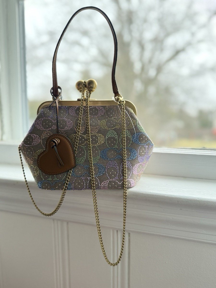 Coach Rainbow Crystal Kisslock 16 Limited Edition