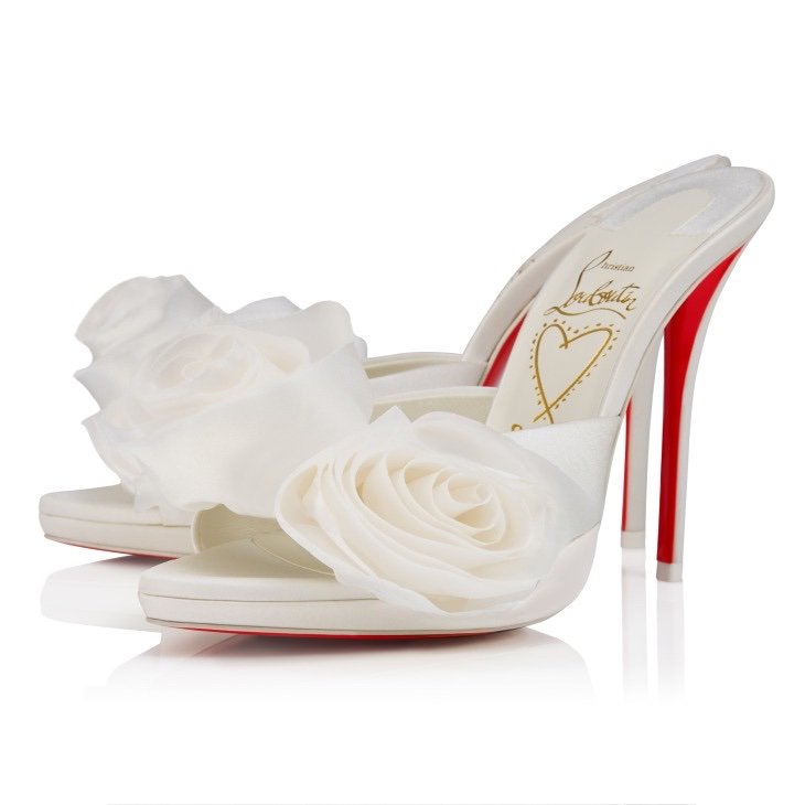 Mere Lachaise Mule
120 mm Mules - Crepe satin - Ivory - Women - Image 5