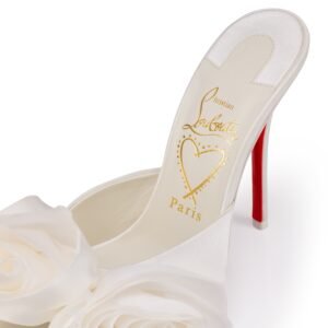 Mere Lachaise Mule
120 mm Mules - Crepe satin - Ivory - Women - Image 4