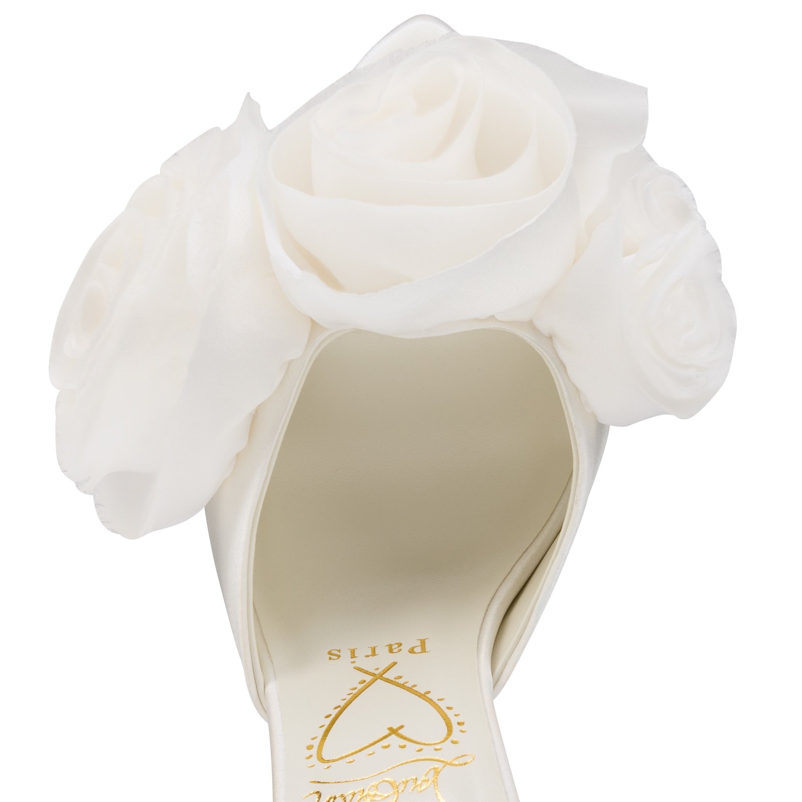 Mere Lachaise Mule
120 mm Mules - Crepe satin - Ivory - Women - Image 3