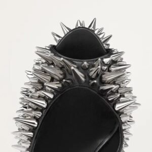 Christian Louboutin Estepic Alta 160 Leather Platform Sandals 37.5 - Image 3