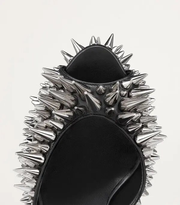 Christian Louboutin Estepic Alta 160 Leather Platform Sandals 37.5 - Image 3