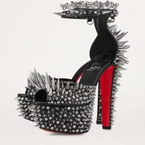 Alternative view of Christian Louboutin Estepic Alta 160 Leather Platform Sandals 37.5