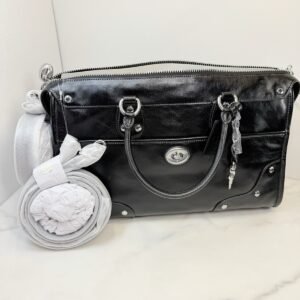 COACH Ryder Satchel 38 Black - Image 2