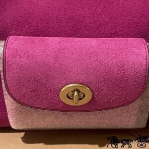 Coach Mini Haversack 27 Turnlock Bag In Magenta Pink NWT Gift Boxed - Image 9