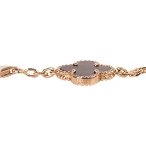 Van Cleef & Arpels Bracelet Alhambra Collection 18K Rose Gold Letterwood 2012 - Image 4