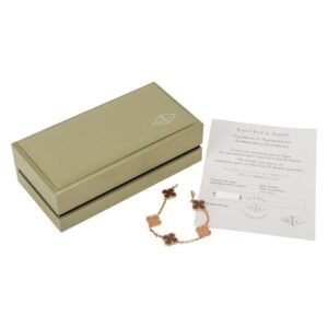 Alternative view of Van Cleef & Arpels Bracelet Alhambra Collection 18K Rose Gold Letterwood 2012